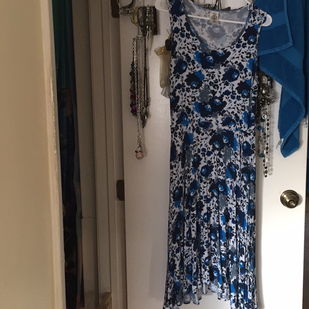 Blue floral dress